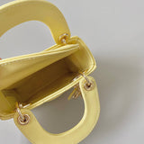 Front view of structured signature women's handbag – women's designer-style accessory