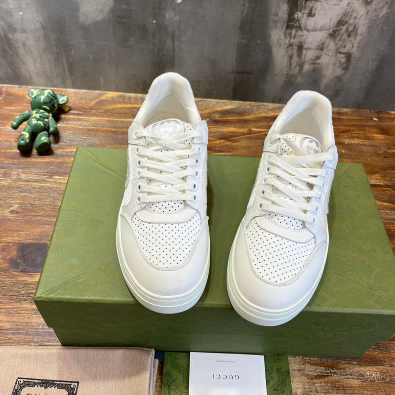 Gucci bold contrast luxury sneakers view 10 signature lace-up style