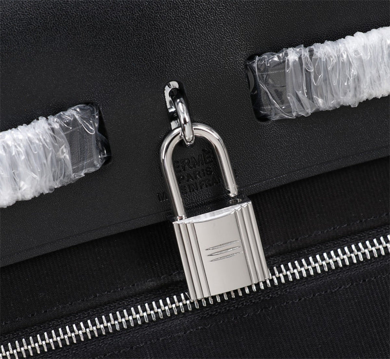 Side view of chic structured handbag