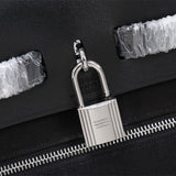 Side view of chic structured handbag