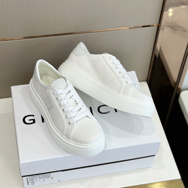 Givenchy Burgundy Slip-On Sneakers - Angled View