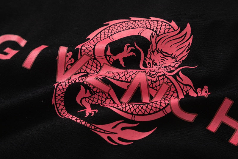 Front view of Givenchy luxury clothing with signature branding