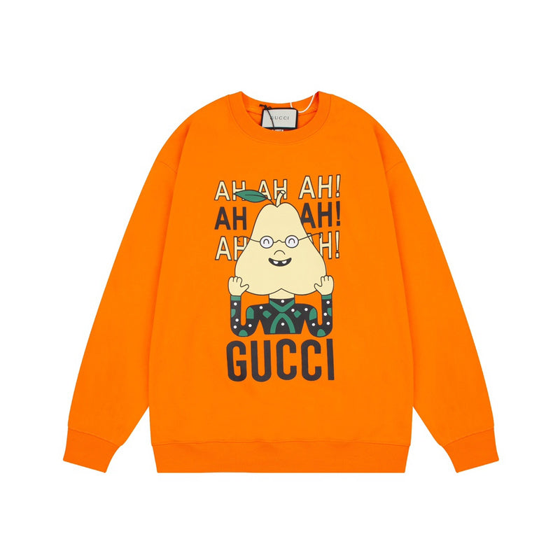 Front view of Gucci luxury clothing with everyday silhouette