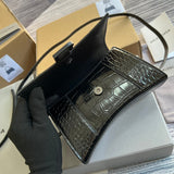 Close-up detail of classic modern women's handbag – women's designer-style accessory