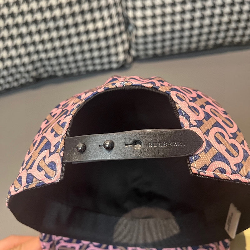 Close-up detail view of Burberry unisex cap