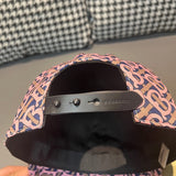 Close-up detail view of Burberry unisex cap