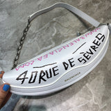 Sophisticated Vegan Leather Handbag - Sleek Minimalist Lines | Women's Premium Handbag #721 - styled full view (image 7) of designer-inspired handbag
