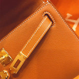 Understated bag shown from front angle