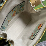Close-up detail of signature elevated women's handbag – women's luxury accessory