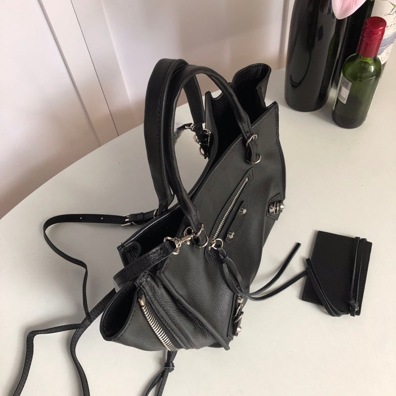 Close-up detail of polished premium women's handbag – women's everyday handbag