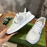 Gucci tonal black luxury sneakers view 9 classic court silhouette