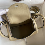 Side view of polished structured handbag