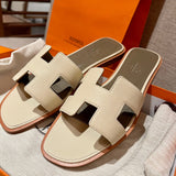 Hermes sandals Style 069 - angled studio shot