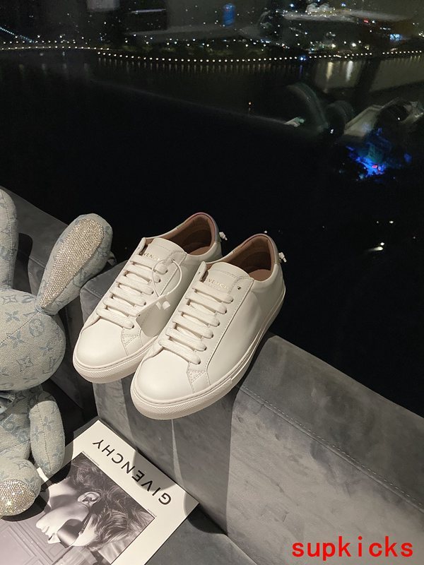 Givenchy White Ankle Boots - Front View