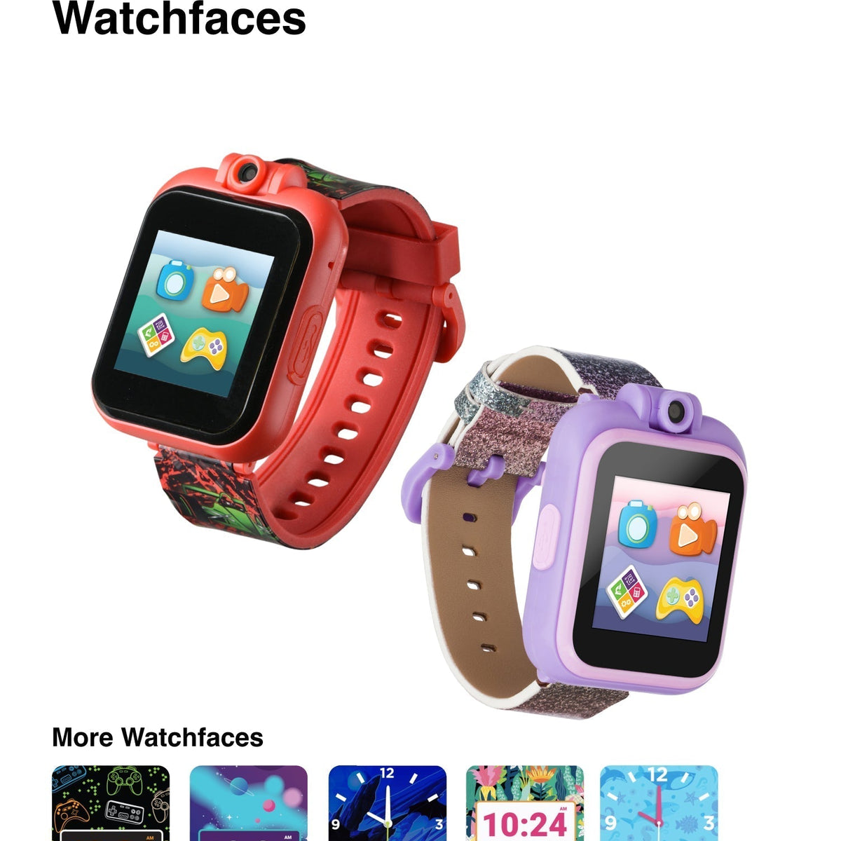 Front view of PlayZoom unisex red watch