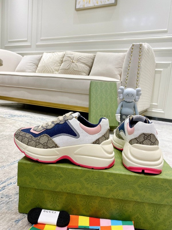 Gucci crisp white luxury sneakers view 7 everyday casual design