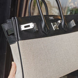 Sleek bag shown from front angle