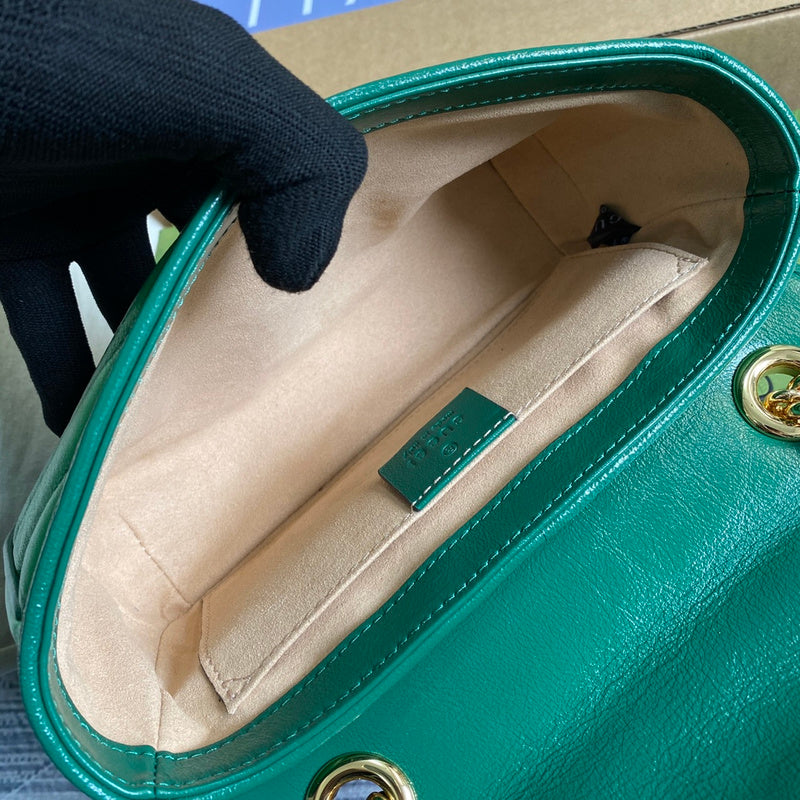 Side profile of sleek chic women's handbag – women's statement bag