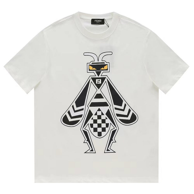 Side profile of Louis Vuitton cotton t-shirt with monogram-inspired silhouette