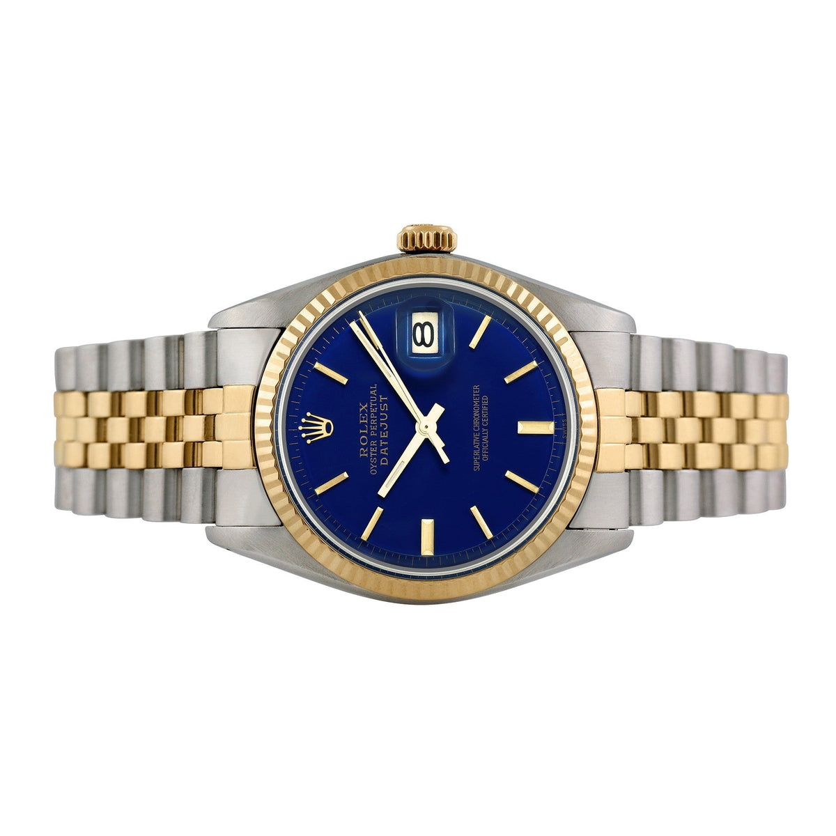 Front view of Rolex men's watch