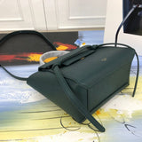 Side profile of statement modern women's handbag – women's premium purse
