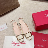 Texture and finish detail of Roger Vivier luxury piece style No.063
