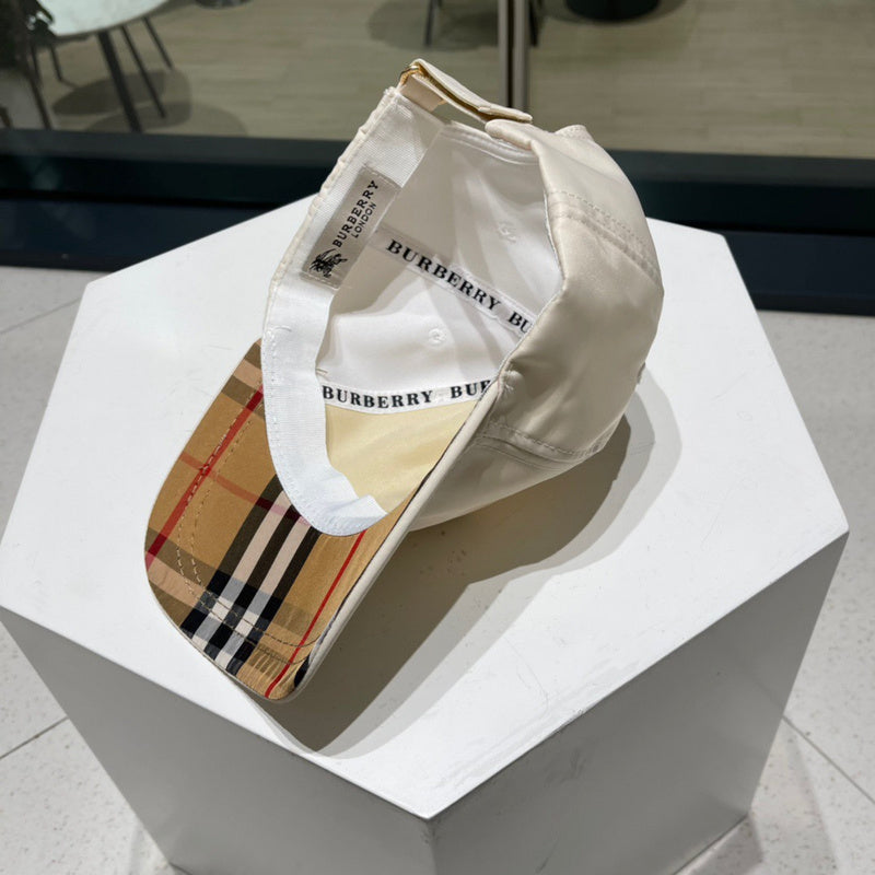 Side view of Burberry unisex cap