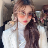 Lifestyle view of Louis Vuitton unisex sunglasses