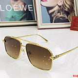 Close-up detail view of Cartier unisex sunglasses