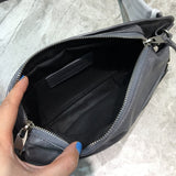 Sleek Vegan Leather Handbag - Versatile Everyday Design | Women's Everyday Carry Handbag #184 - hardware and detail close-up (image 5) of designer-inspired handbag