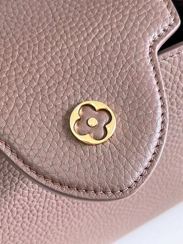 Interior view of structured statement women's handbag – women's everyday handbag