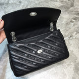 Polished Premium PU Leather Handbag - Understated Luxury Look | Women's Designer-Inspired Purse #834 - interior view (image 6) of designer-inspired handbag