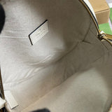 Side profile of everyday-luxe structured women's handbag – women's designer-style accessory