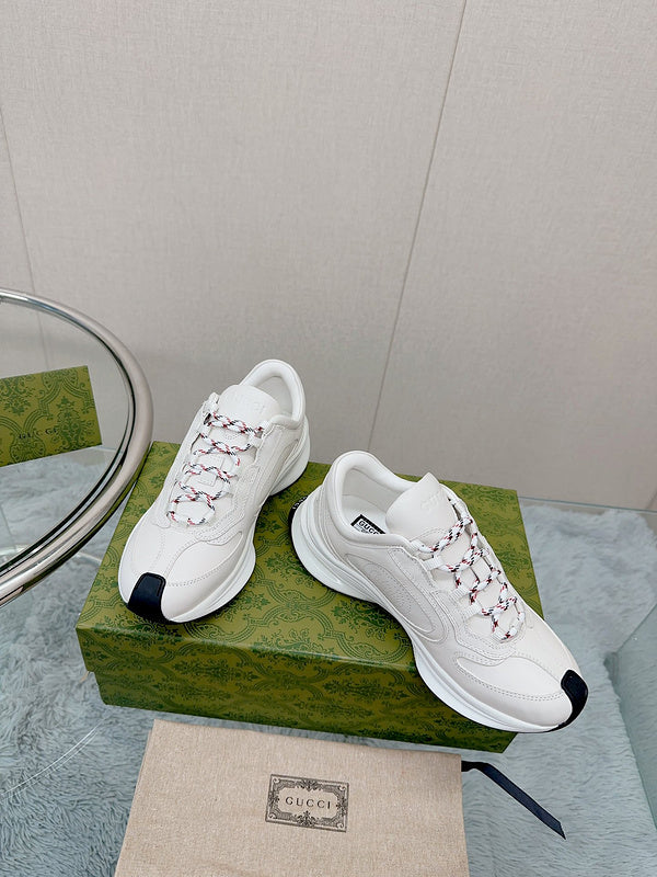 Gucci soft grey luxury sneakers view 8 classic court silhouette