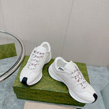 Gucci soft grey luxury sneakers view 8 classic court silhouette