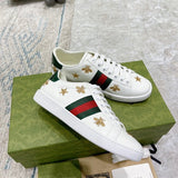 Gucci clean off-white luxury sneakers view 6 bold athletic profile