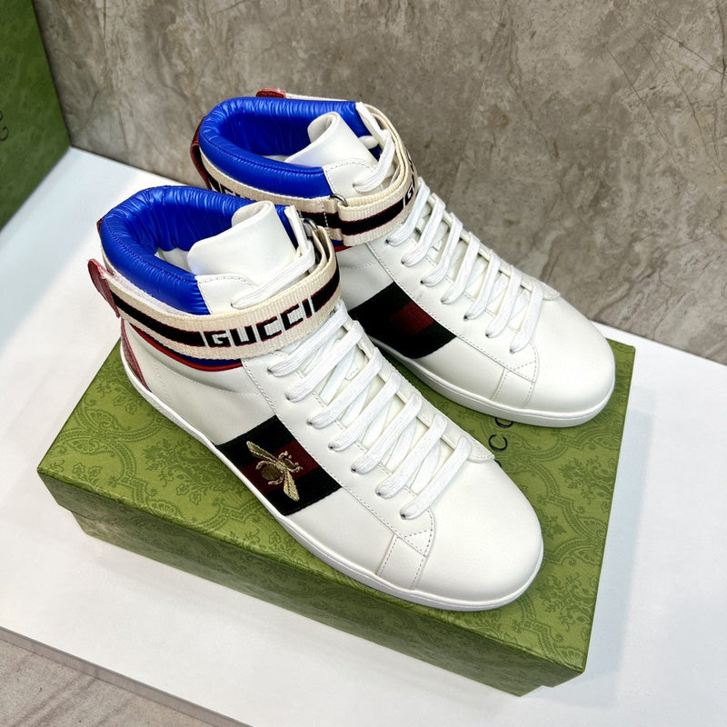 Gucci bold contrast luxury sneakers view 7 minimalist modern build
