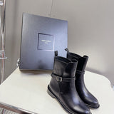 Close-up of Saint Laurent shoes craftsmanship
