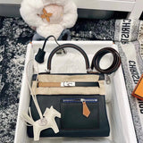 Close-up detail of balanced bag design