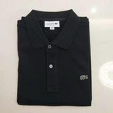 Full styled look of Lacoste luxury clothing with monogram-inspired silhouette