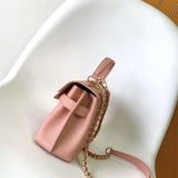  Graceful crossbody bag carried on shoulder