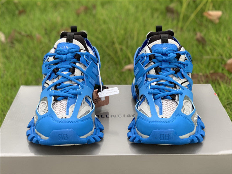 Balenciaga White Low-Top Sneakers - Angled View