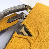 Back view of signature classic women's handbag – women's statement bag