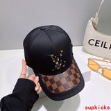 Close-up detail view of Louis Vuitton unisex cap