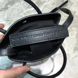 Polished Faux Leather Handbag - Sleek Minimalist Lines | Women's Statement Accessory #1062 - texture close-up (image 9) of designer-inspired handbag