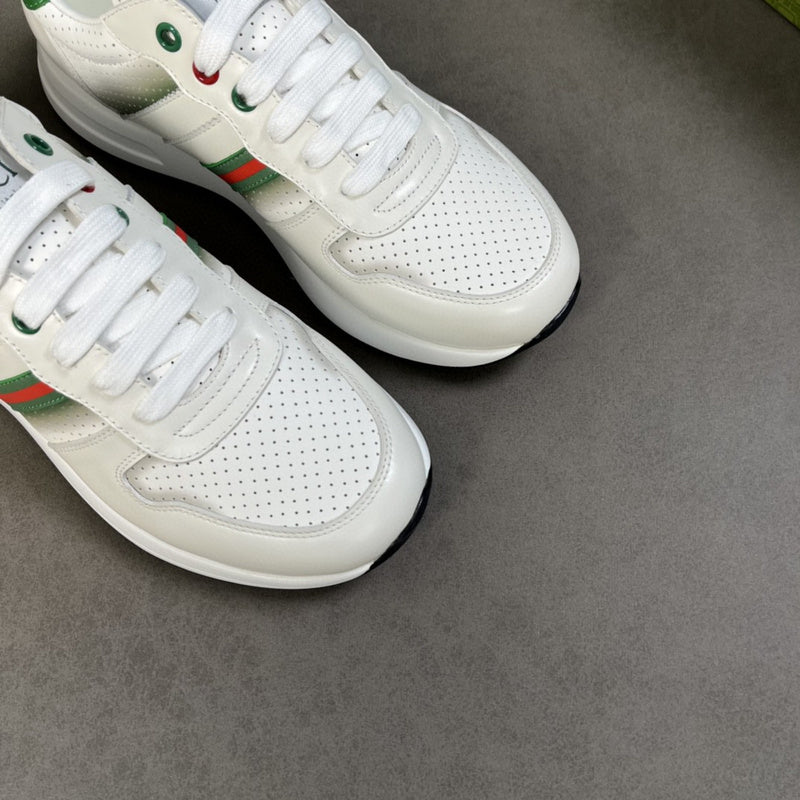Gucci muted earth tones luxury sneakers view 4 heritage-inspired look