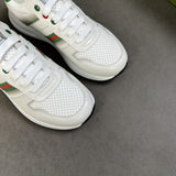 Gucci muted earth tones luxury sneakers view 4 heritage-inspired look