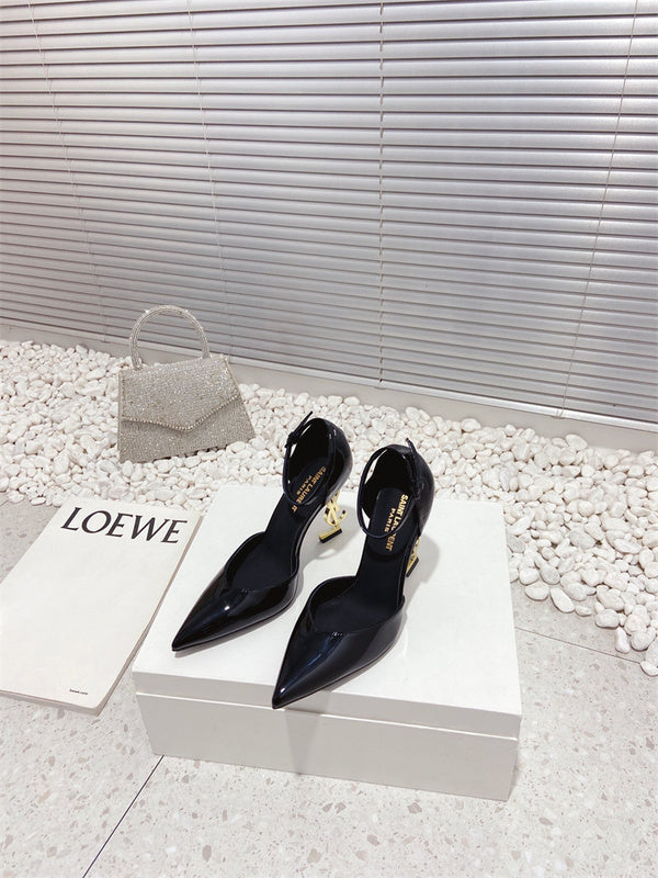 Saint Laurent luxury shoes detail shot