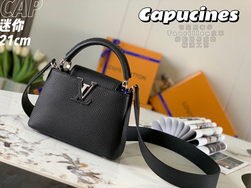 Side profile of sleek chic women's handbag – women's everyday handbag