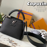 Side profile of sleek chic women's handbag – women's everyday handbag